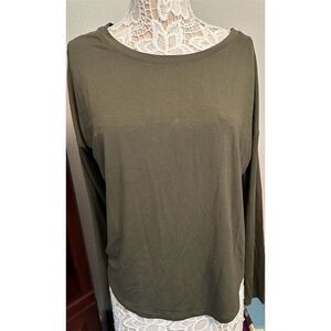 ☘️☘️☘️A New Day Women's Olive Green Long Sleeve Blouse Size M☘️☘️☘️